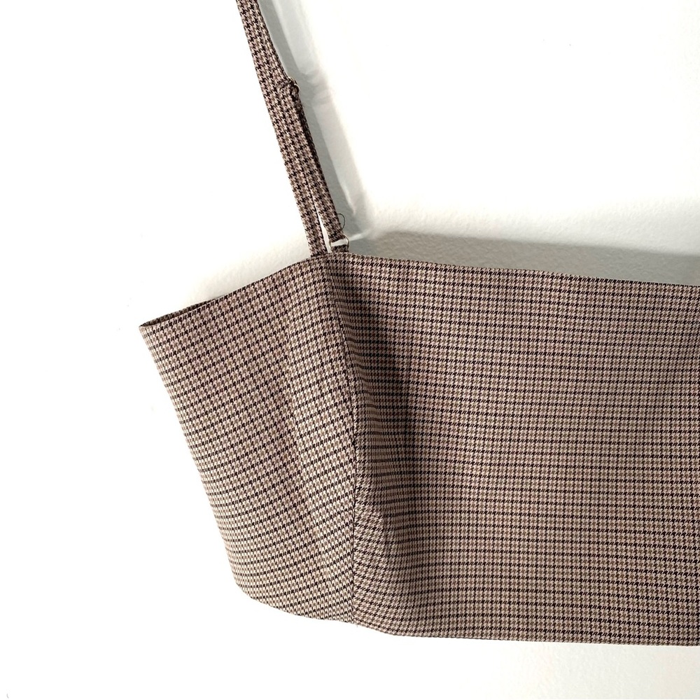 House of Harlow 1960 Brown Houndstooth Crop Top NWT - Picture 3 of 7